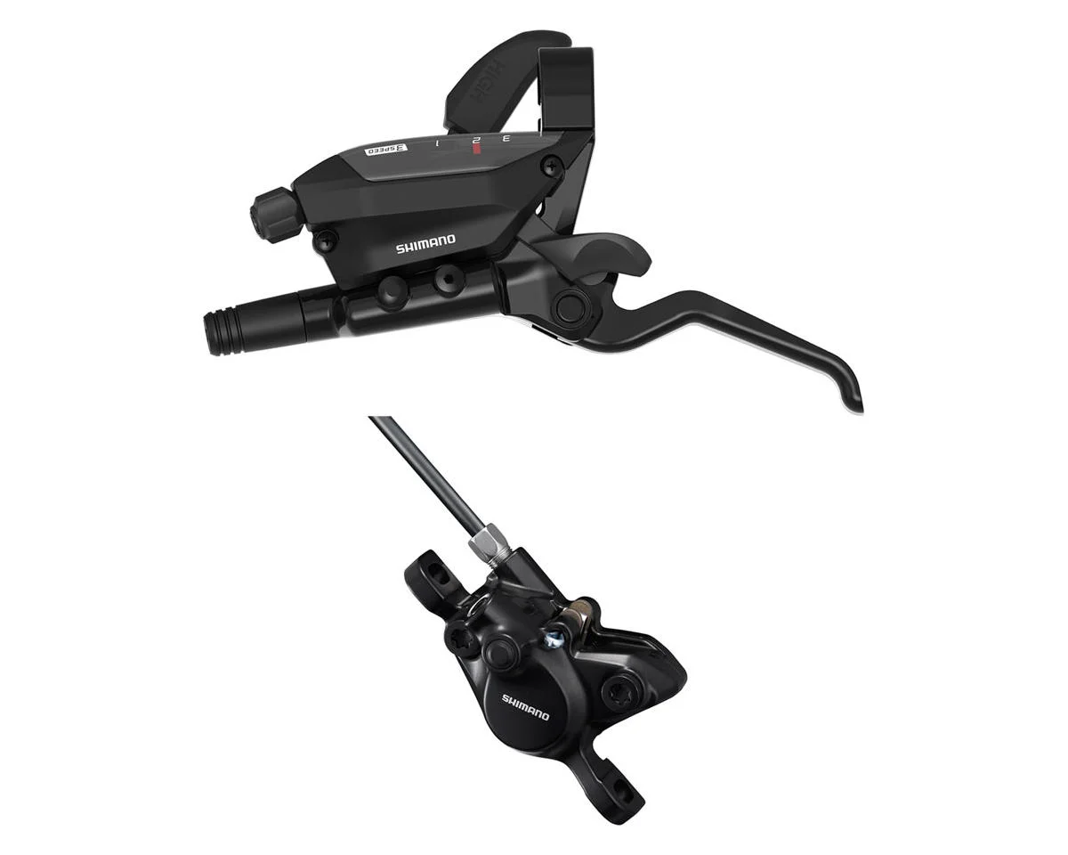 Shimano ST-EF515 EZ Fire Plus Shift/Brake Lever (Black) (Left) (3x) (w/ BR-MT200 Disc Brake Caliper) (Post Mount)